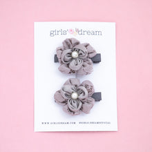 Load image into Gallery viewer, Flower Hair Clip SET